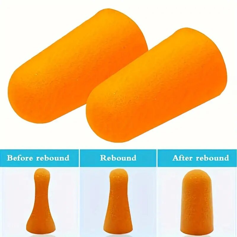 10/20/50 paar geräuschdämpfende ohrstöpsel für arbeit, studium, schlaf, reisen und flugreisen – weiche schaumstoff-ohrstöpsel zur lärmreduzierung, separat verpackt