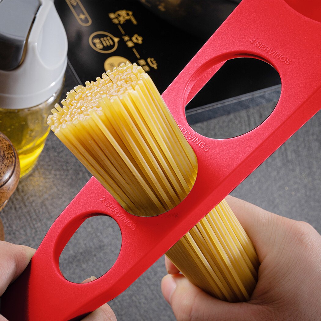 Rød spaghetti server non-stick pasta ske køkken pasta ske premium nylon materiale mad tang køkken tilbehør