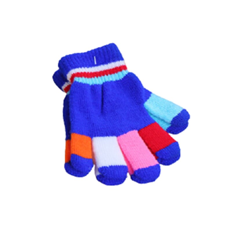 0-3 Y mignon dessin animé renard bébé gants hiver tricoté laine nourrissons moufles Thicke pleine corde gants pour garçons filles tout-petits: Blue