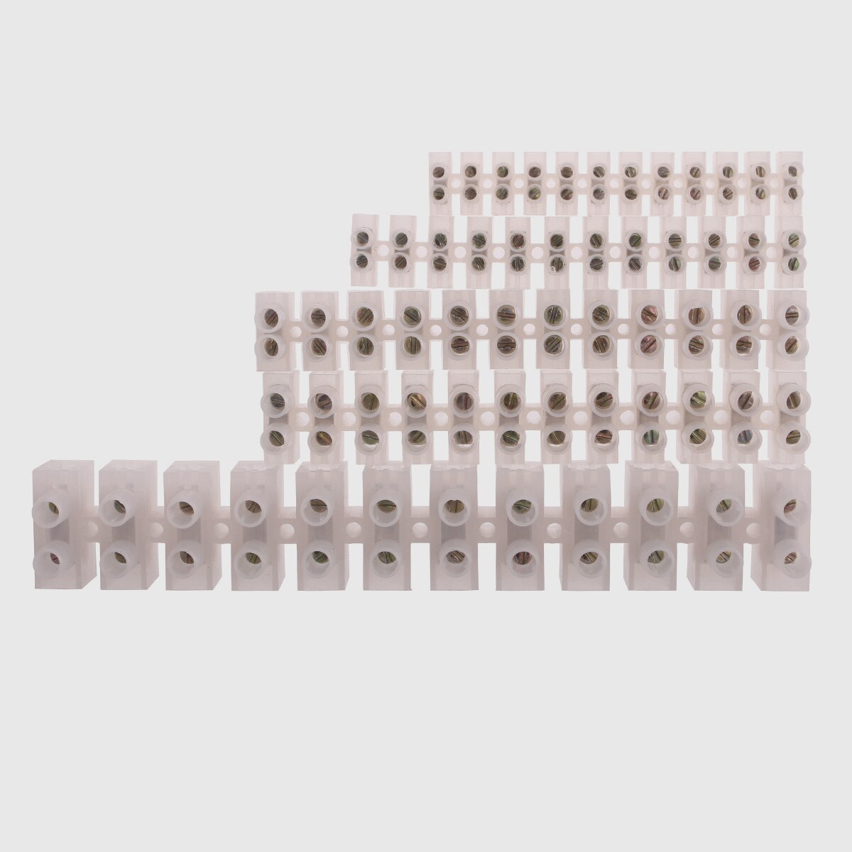 Dual Row 12 Position Plastic Terminal Block Wire Connector Screw Electric Barrier Strip X3-0512 X3-1012 X3 X3-3012 X3-6012