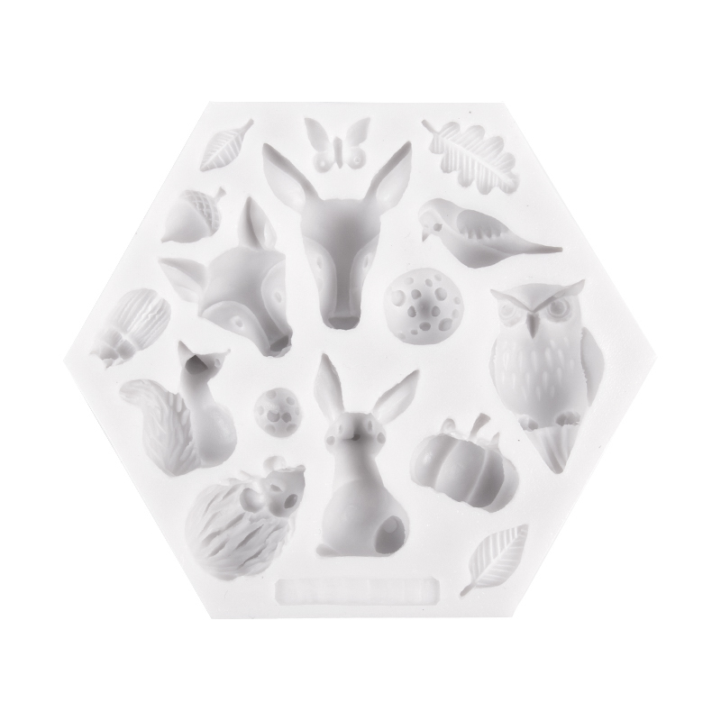 Moule à gâteau Animal Jungle Safari, décoration de Cupcake, emporte-pièces pour fête d'anniversaire Safari, réception pour bébé: Fluorescence Jaune