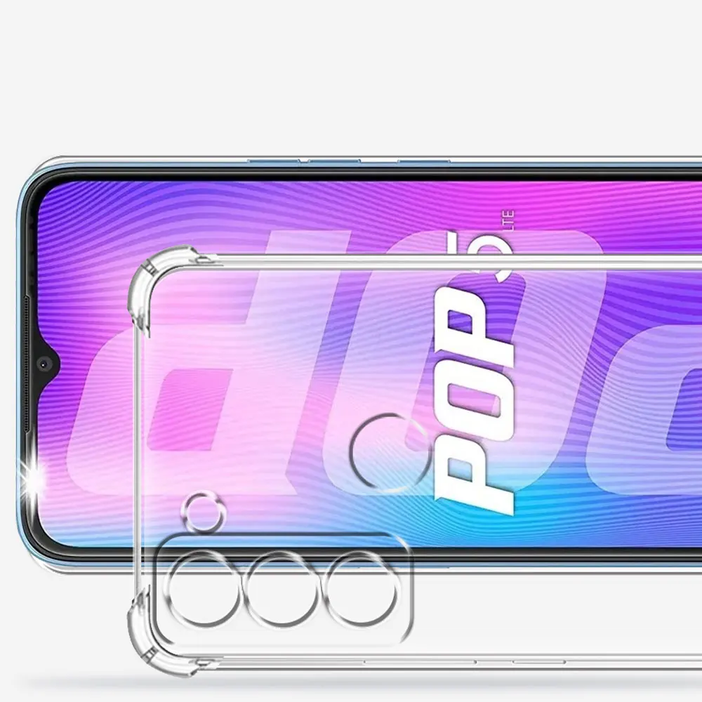 For Tecno Pop 5 LTE Case Silicone Soft Shockproof Transparent Cover For Tecno Pop5LTE Clear Case For Tecno Pop 5 LTE Funda Coque
