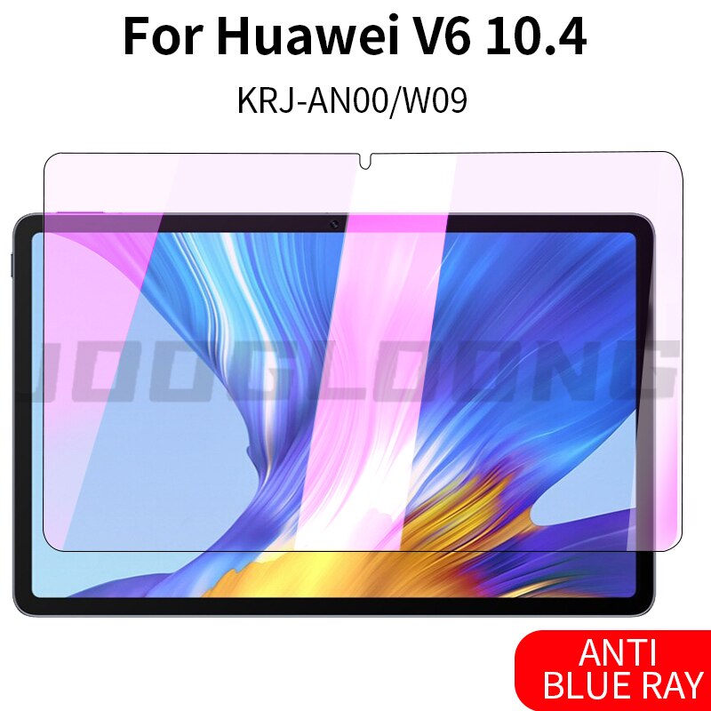 Tempered Glass For Huawei MatePad Pro 10.8 10.4 Inch Protective Glass For Mate Pad M6 8.4 V6 T10 T10S 10 Tablet Screen Portector: Huawei V6 10.4 Blue