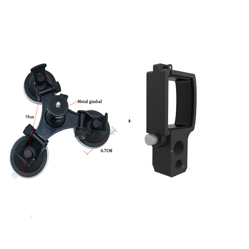 Ventouse de pare-brise de voiture de poche Osmo pour caméra de cardan de poche Dji Osmo avec connexion de Module d'extension pour poche Dji Osmo: Glod
