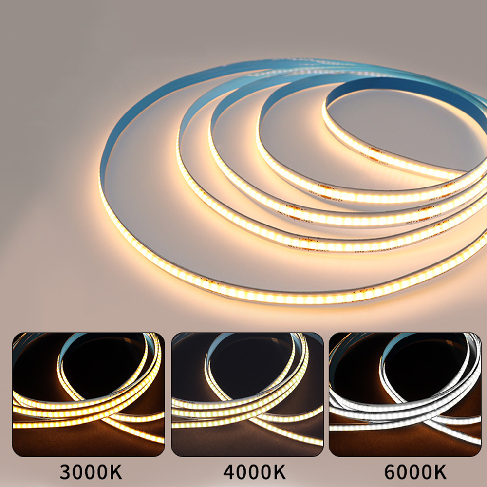 12V 24V COB Flexible Tape Diode LED Strip Lights 320LEDs/M 12V 0.5m 1m 2m 3m 4m 5m RA90 Not Waterproof Nature White Warm White