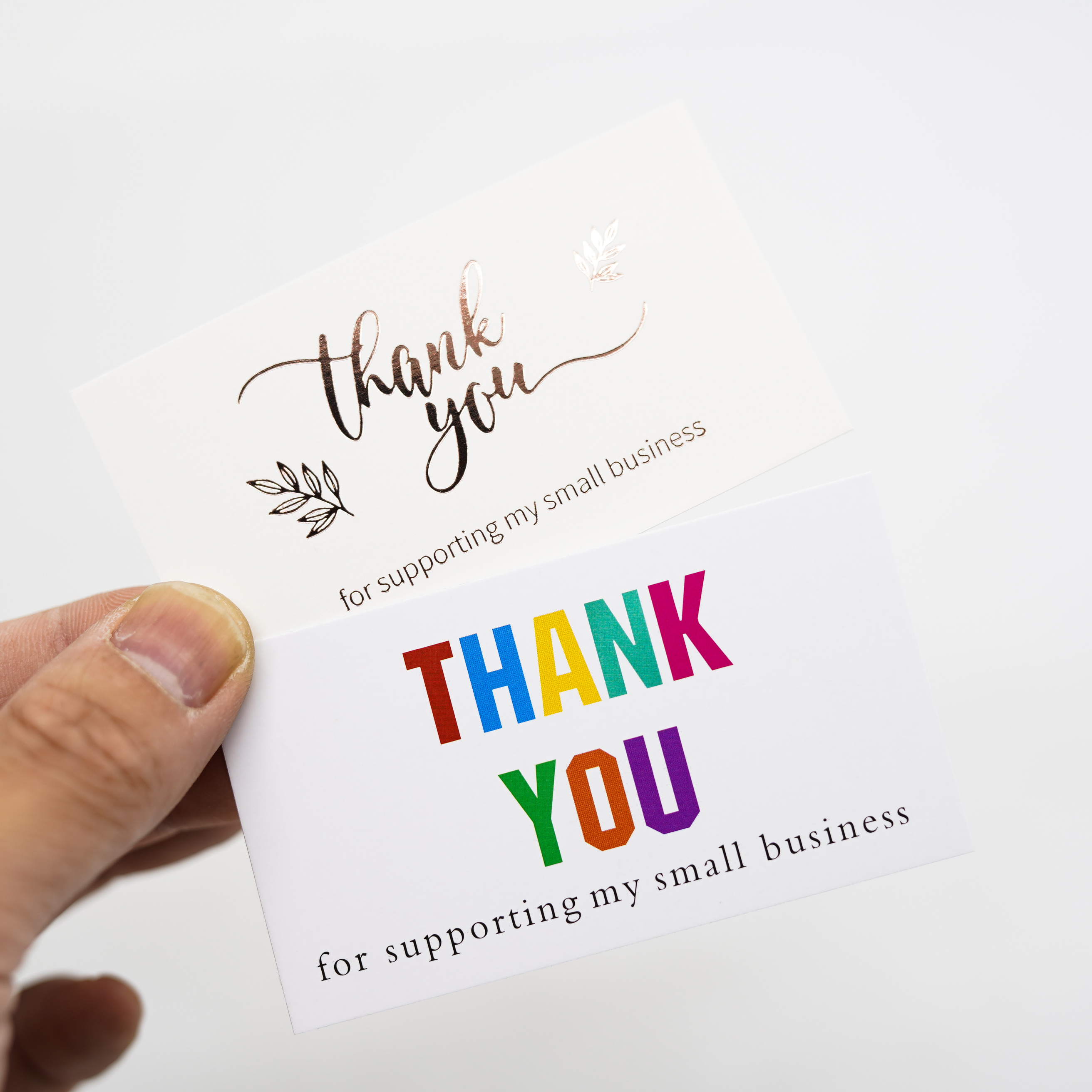 50pcs Thank You for Your Order Business Cards , Shopping Purchase Thanks Greeting Cards Appreciation Card for Small Business