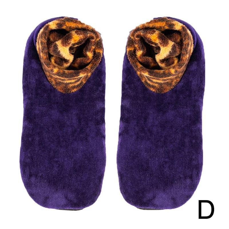 1 paire doux bas polaire chaussettes pantoufle pour hommes femmes hiver épaissir botte chaussette 10 couleurs élastique antidérapant intérieur sol chaussettes: D