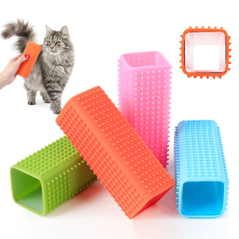 Holle Siliconen Ontharing Borstel Voor Katten, Zacht Duurzaam En Squeezable Katten Producten Voor Huisdieren Kat Borstel