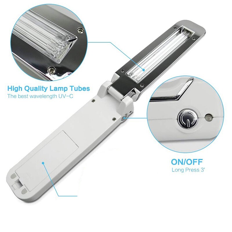 UV Light Mini Disinfection Travel Wand UV Light Without Chemicals for Hotel Household Wardrobe Toilet Car Pet Area