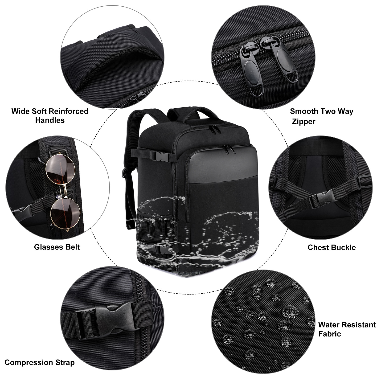 Travel Backpack Laptop Backpack Multi-functional Waterproof Large Capacity Cabin Bag With USB For Women And Men