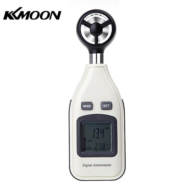 Digital Air Velocity Temperature Anemometer Wind Speed Meter Thermometer LCD Tachometer Motor air velocity measurement