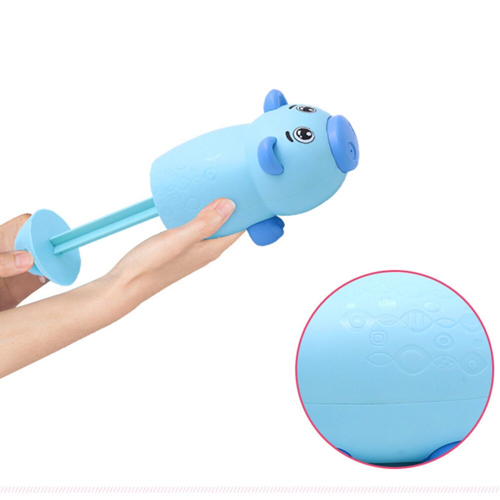 1Pc Lovely Pig Shaped Water Blaster Plastic Drawing Water Shooter Toy Summer Swimming Pool Beach Toy (Pink)