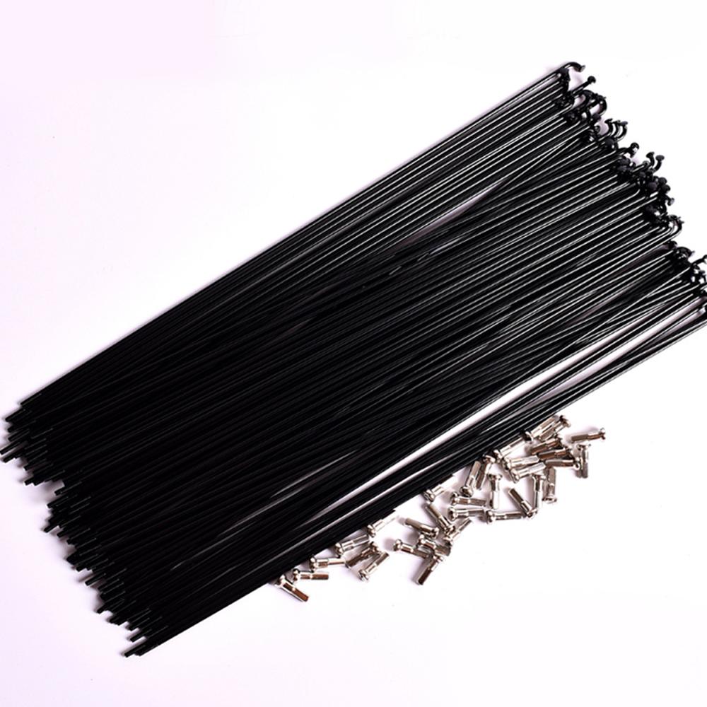Polkupyörän pinnat 36 kpl pyörän pinnat 14g j taivuta teräksiset polkupyörän pinnat nänneillä 253mm-294mm