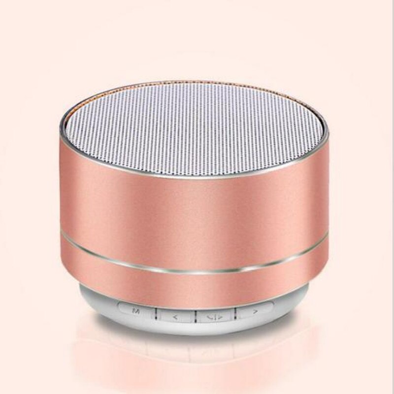 Bluetooth Speaker Mini Draadloze Speaker Speler Stereo Subwoofer Buiten/Home Tf Stereo Sound Speaker Voor Pc Mobiele Telefoon: rose gold