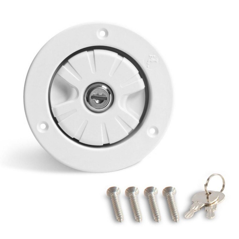 Zwaartekracht waterinlaat met slot Watertank vulpoort Camper Waterweg RV-systeem Boot Camper Trailer Witte caravanaccessoires: Rood
