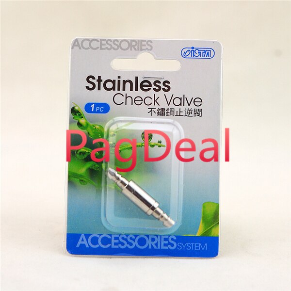 Ista Stailess Steel Check Valve Aquarium Fish Tank CO2 Diffuser Non-Return Check Valve Atomizer Regulator 4/6mm Air Line