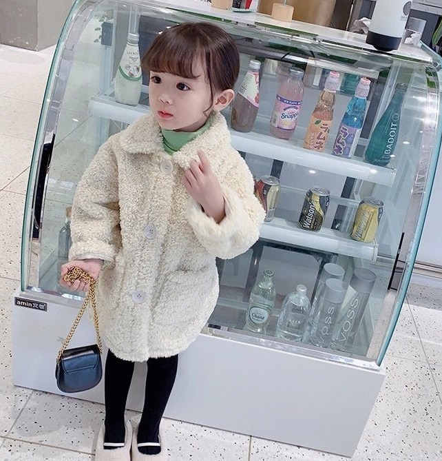 Abrigo grueso y cálido para niñas de 2 a 6 años, Chaqueta larga de invierno, ropa de abrigo