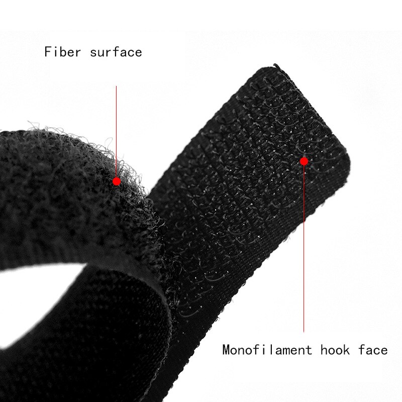 Ruban adhésif pour reliure, 5 pièces 2x20cm, bande Velcro inversée avec attaches, cordon de boucle