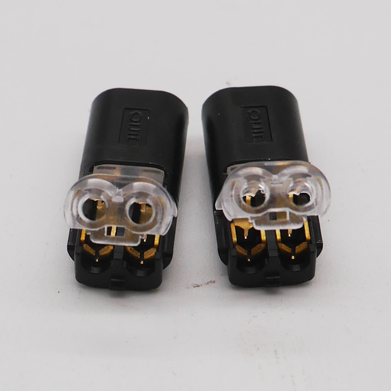 5-100 Pcs 2 Pin Way Spring Scotch Lock Connector 24-18AWG Wire for LED Strip Quick Splice Connector Cable Crimp