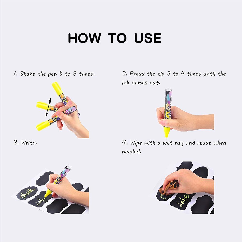 48-120 pcs/Set Erasable Chalkboard Label Stickers Self-adhesive Craft Kitchen Jars For Spices Labels Glass Cups Spice Stickers