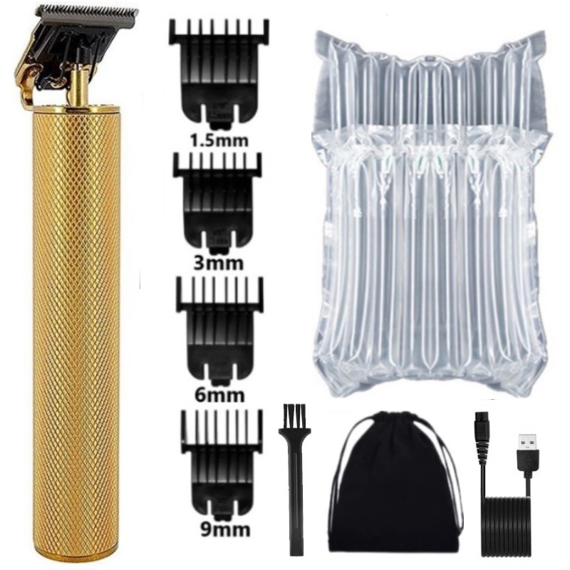 Kemei 1971 Oplaadbare kapper tondeuse voor mannen elektrische professionele baard tondeuse snoer/snoerloze haar snijmachine: Goud