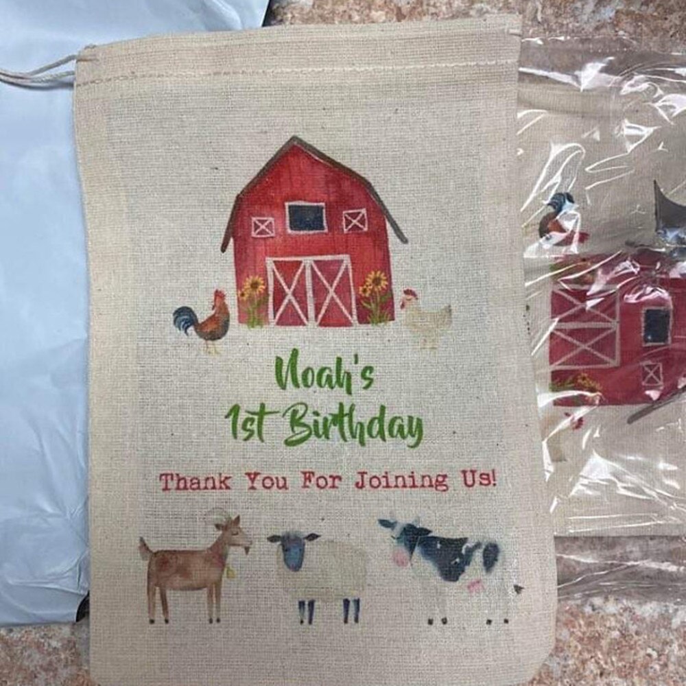 4 sacs de stockage de de noël d'ornement de Brite brillant. Coffret de 4 bourrages en coton à cordon 4x6 5x7 6x8 7x9