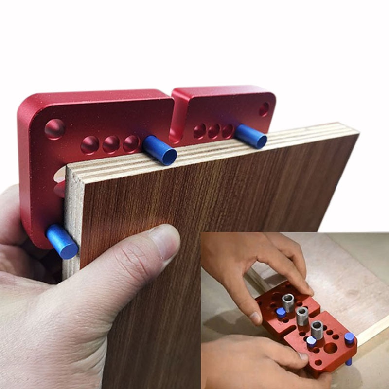 Wood Doweling Drill Guide Kit Drilling Locator Self Centering Hole Puncher tools Vertical Pocket Hole Jig Woodworking tools