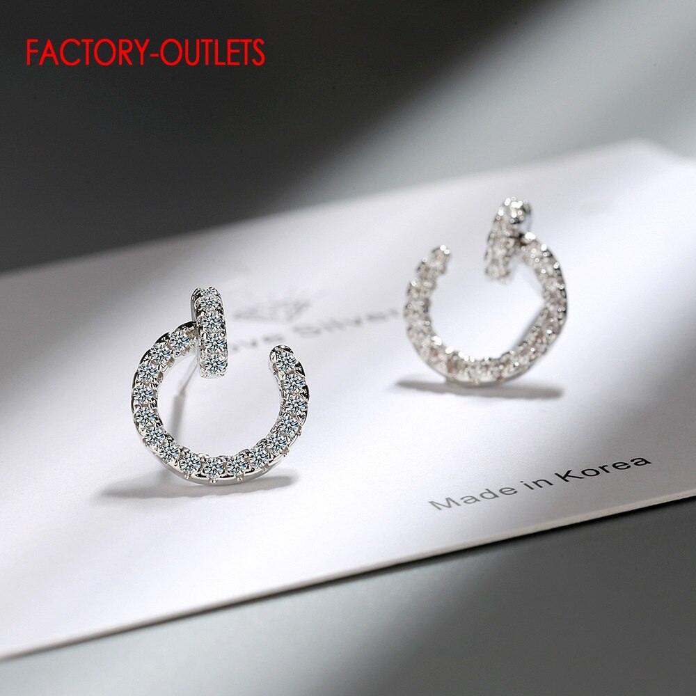 Neueste Modell Authentische 925 Sterling Silber Zucht Ohrringe Für Frauen Hochzeit brillant Kristall Ohrringe Sterling Silber Schmuck