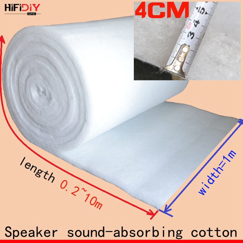 HIFIDIY LIVE Width 1m Polyester Fiber Wool Acoustic insulation material sound-absorbing cotton white cotton flame-retardant