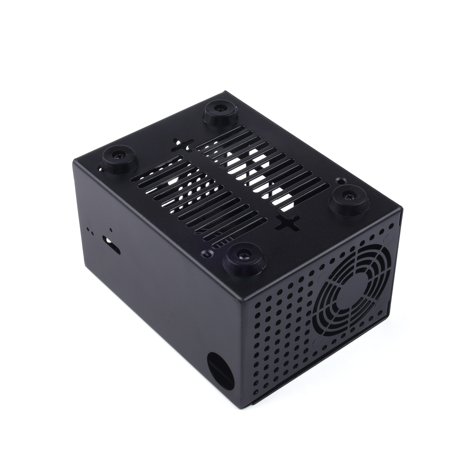 Raspberry Pi 4B X825 2.5 inch SSD/HDD Expansion Board Matching Metal Case With Switch+Cool Fan For Raspberry Pi 4 Model B