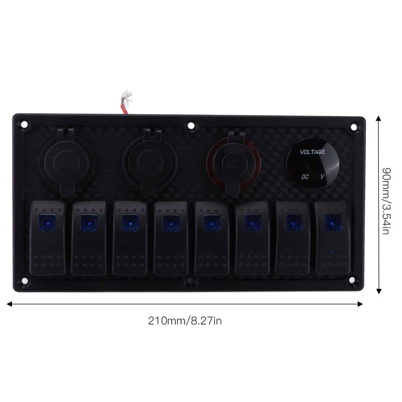 Rocker Switch Panel Toggle Switch Multiple Protection for Motor Boat Modification