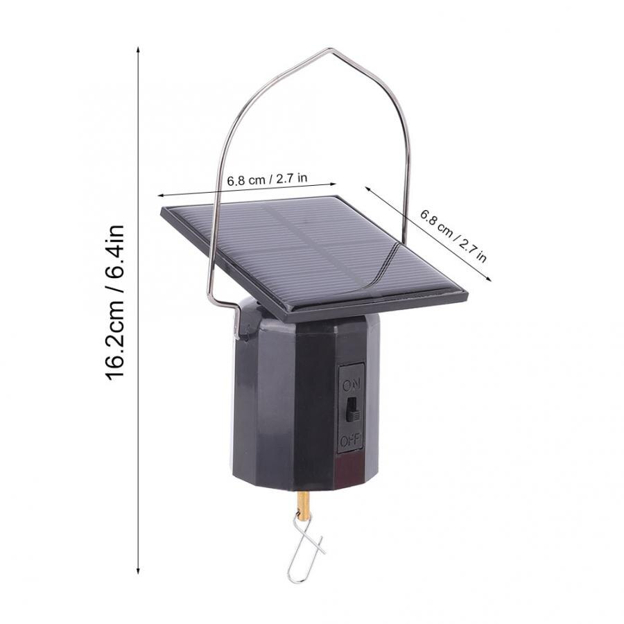 Solar- angetrieben Umweltfreundliche Motor- Wind Glockenspiel Ornament Hängen Rotierenden Motor- Wind Dreh Glocke Motor- Leben Ich bin Freien Windspiele