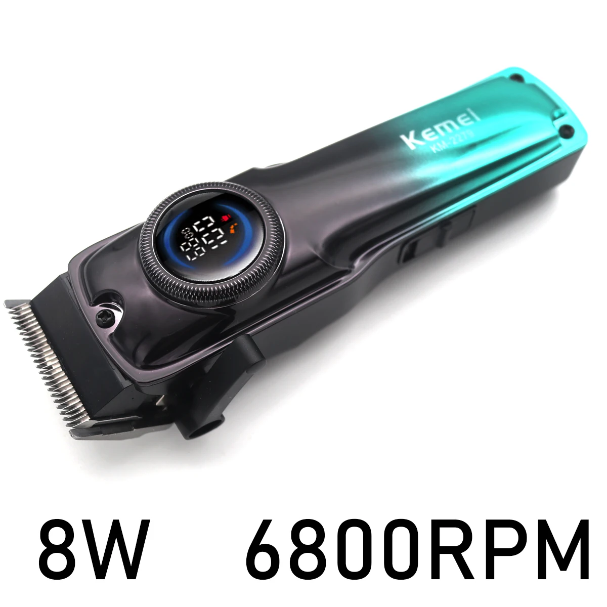 Kemei KM-2279 Hair Clipper for Men LCD Display Low Noise Cordless USB Interface Hair Cutting Machine Hair Trimmer