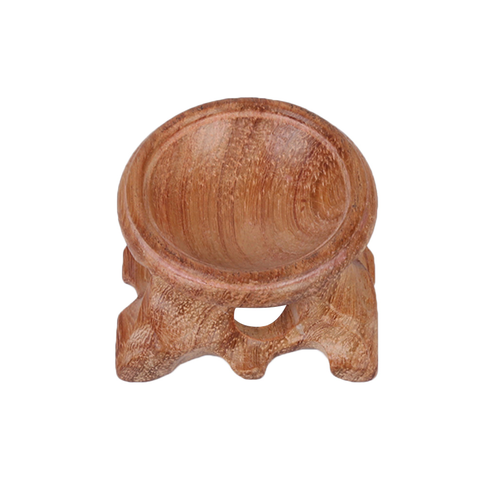 Wood Display Stand Base For Crystal Ball Sphere Home Office Desktop Decoration