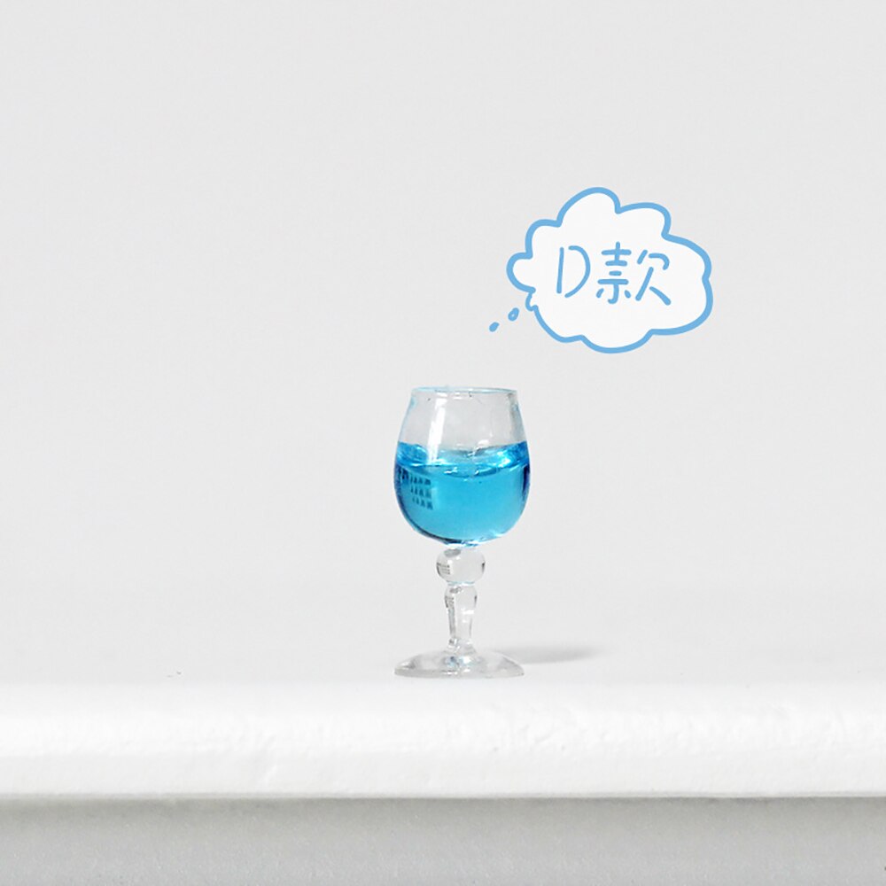 1Pcs 1/12 Dollhouse Miniature Accessori Mini Cocktail di Vetro Modello di Simulazione di Giocattoli Della Tazza per la Bambola Decorazione Della Casa: D