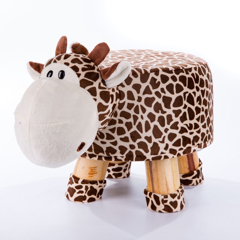 Cartoon Dier Kruk Massief Houten Kinderen Salontafel Kruk Thuis Kleine Sofa Kruk Afneembaar En Wasbaar WF6051005: 07