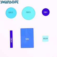 Optical blue glass cyan filter Visible light filter QB21