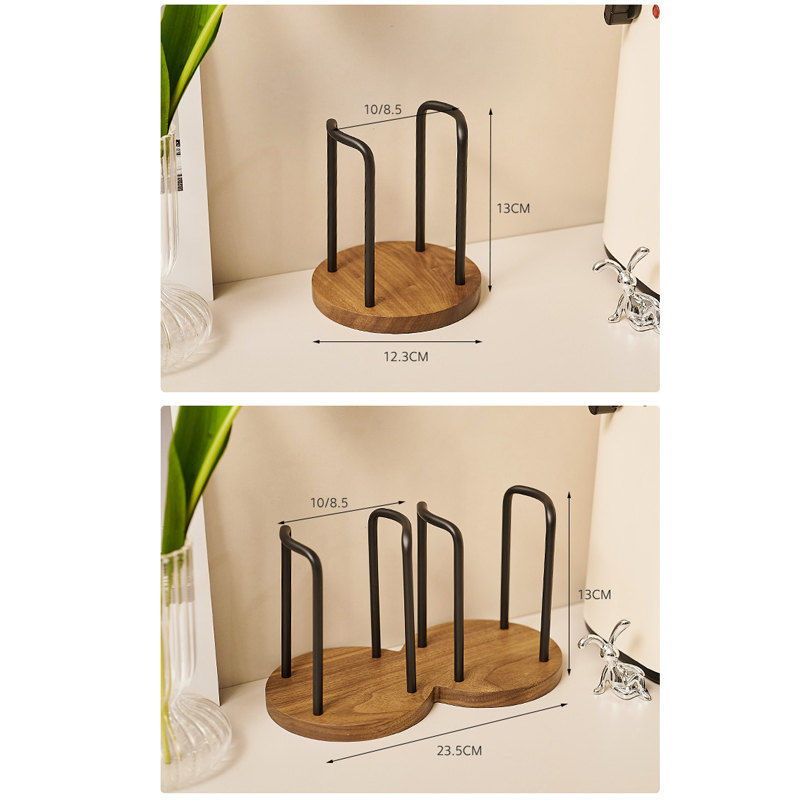 Engangs kopholder hylde vand te kopper træ dispenser med længere pind krus display stativ organizer forsyninger