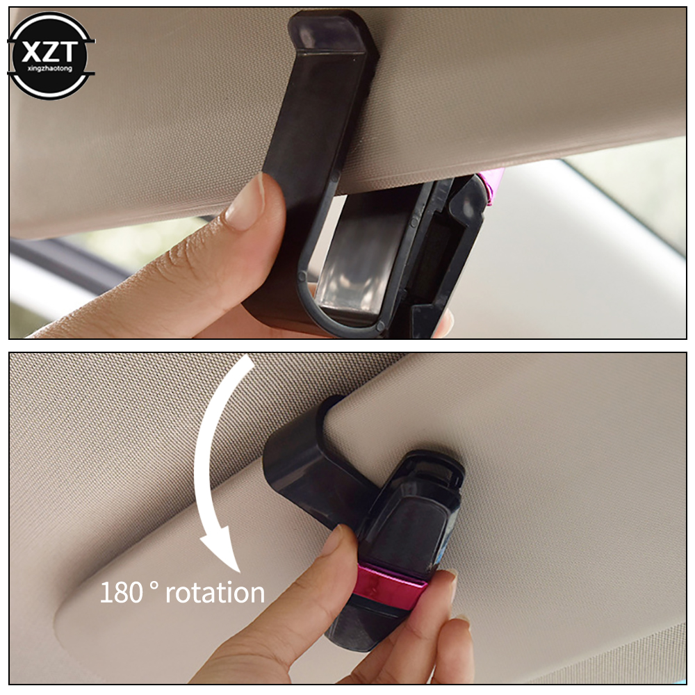 Auto Brillenetui Auto Sonnenblende Brillenhalter Sonnenbrille Clip Karte Tickethalter Stiftetui Clip Kasten Universal- Zubehör