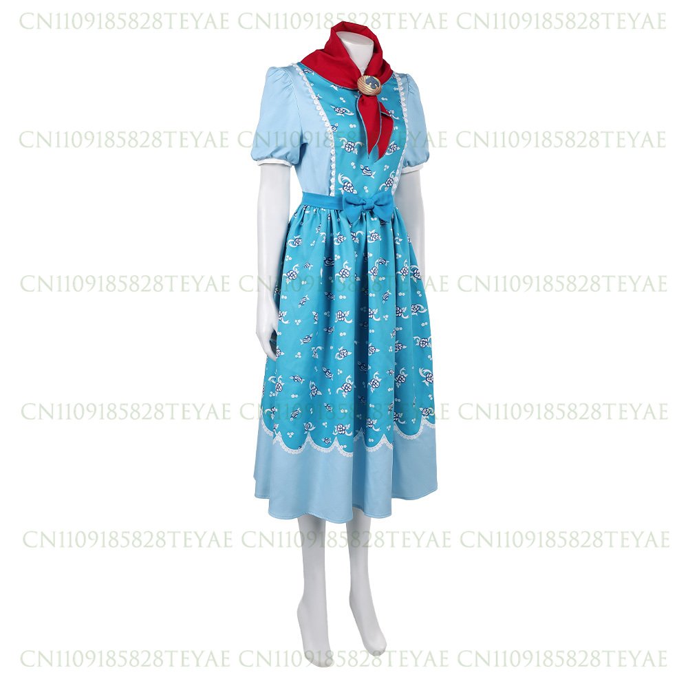 Fantasia de Cosplay Holly Wheeler para Adultos, Vestido de Fantasia com Capa para Mulheres, Roupa de Roleplay para Disfarce de Halloween e Carnaval