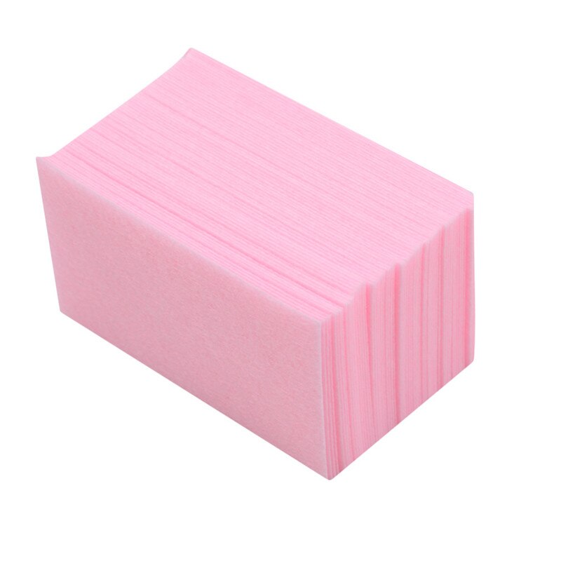 Almohadillas de algodón para manicura , toalla de para esmalte de Gel UV, sin pelusa: pink