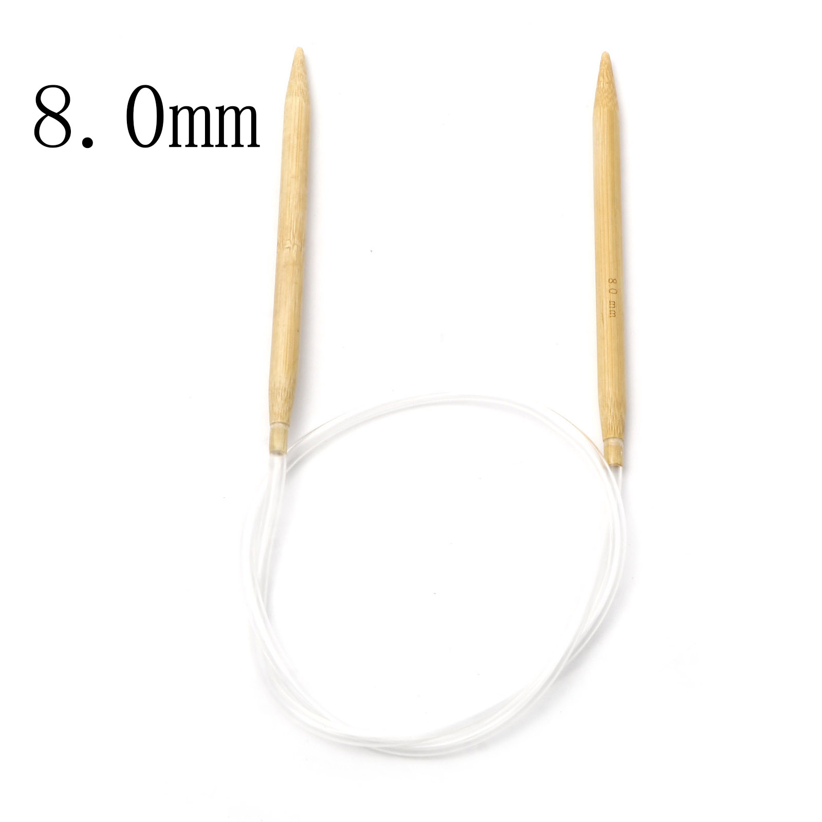 2mm-10mm Bamboo Plastic Circular Knitting Needles Beige Crochet Needles Pins Needle Craft Tools DIY Sewing Tools,80cm Long,1PC: L / PURPLE