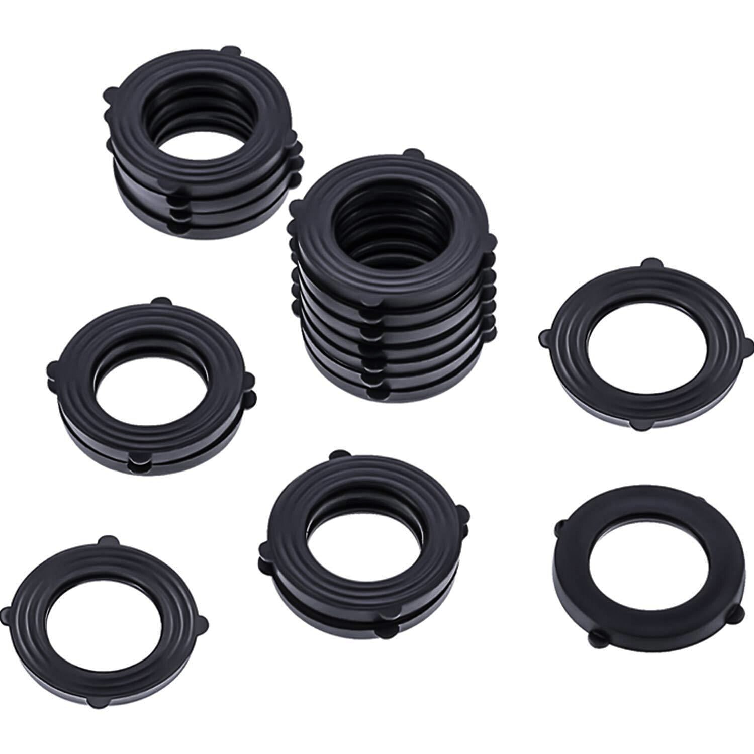 10pcs Garden Hose Washers O-Ring Rubber Washers Seals Self Locking Tabs Set Inside Fittings for 3/4 Inch Garden Hose and Water: Default Title