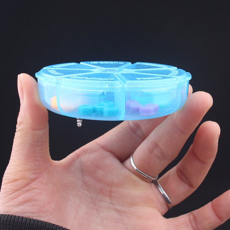 Nova chegada dedo skate cor rodas redondas sete-célula transparente caixa de embalagem dedo skate brinquedo acessórios