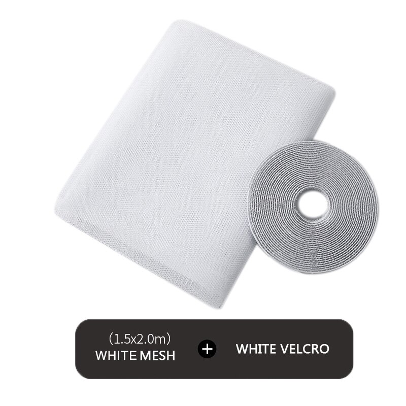 Bug Flying Door Self Room Window Protector Black Screen Curtains 130x150cm Nets Netting Anti Cortinas Insect Indoor Mosquito: white 1.5x2