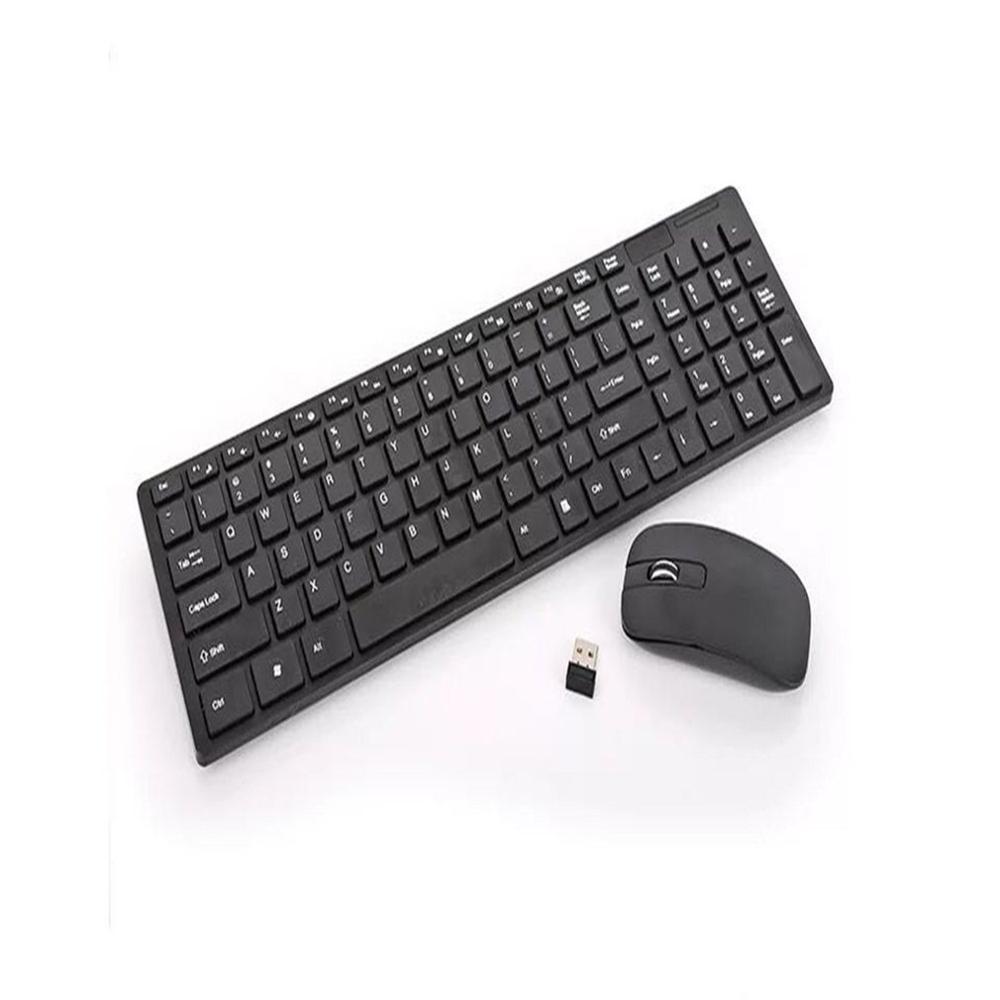 K03 Wireless Keyboard And Mouse Mini Multimedia Keyboard Mouse Combo Set For Notebook Laptop Mac Desktop Office Supplies