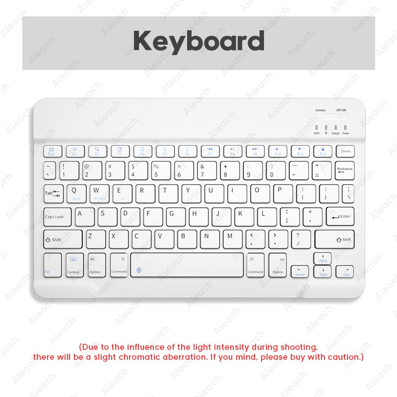 Bluetooth-kompatibel Tastatur Für Apple Teclado iPad Xiaomi Samsung Huawei Telefon Tablet Drahtlose Tastatur Für Android Windows: White