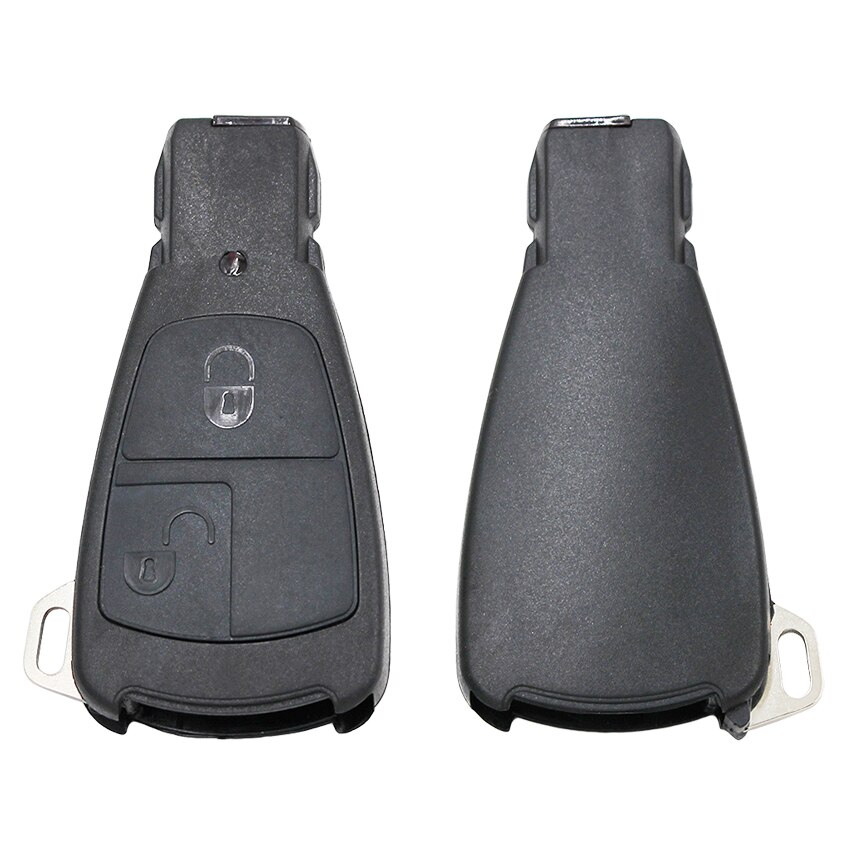 2/3 Knop Afstandsbediening Sleutel Shell Case Behuizing Met Nood Insert Blade Voor Mercedes-Benz C180 1998-2004 w202 C Klasse