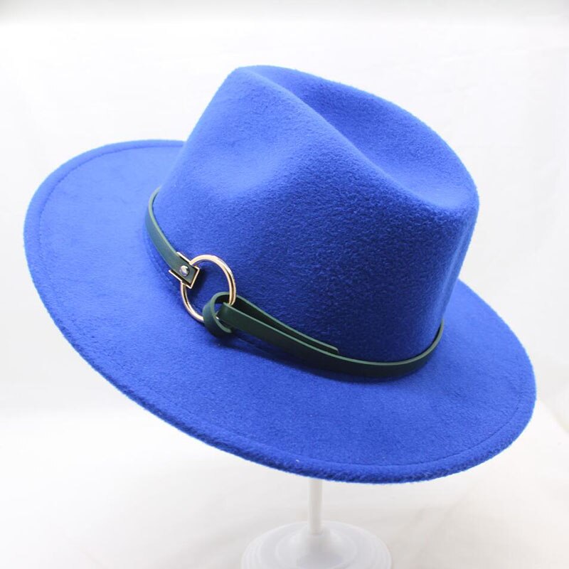 BING YUA HAO XUAN Brand Ladies Fedora Hat Wool Wide Winter Cap Felt Hats Women Hat Children