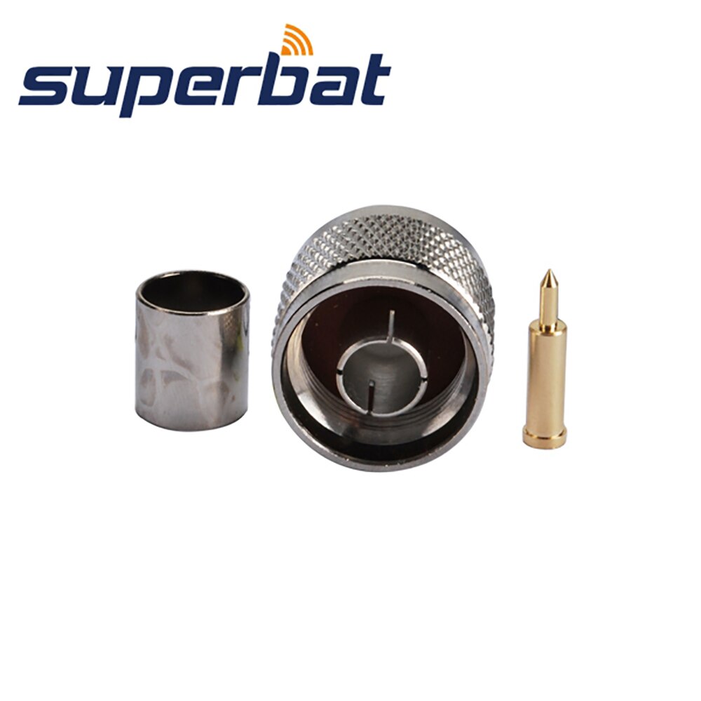 Superbat Wifi Antenna N Plug Wireless LANs Crimp RF connettore coassiale per RG8 RG214 LMR400 cavo 10 pz